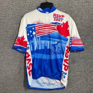VOmax‎ Cycling Jersey Mens L Cascade Bicycle Club RSVP 2007 Seattle Vancouver